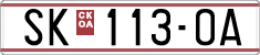 License plate of North Macedonia, Regular plates (1993)