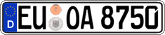 German license plate, Regular plates