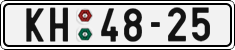 License plate of the Czech Republic, Cars (1960)