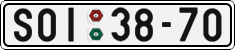 License plate of the Czech Republic, Cars (1960)