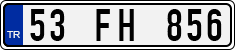 License plate of Turkey, Regular plates