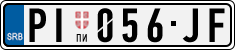 License plate of Serbia, Cars