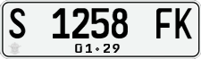 License plate of Indonesia, Regular plates