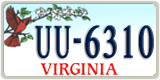 Virginia, Specialty plates (AB-1234)