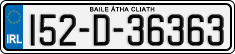 License plate of Ireland, Regular plates