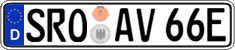 German license plate, Electric vehicles