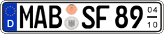 German license plate, Seasonal plates