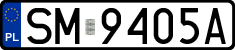 License plates of Poland, Regular car plates