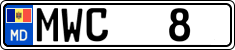 License plate of Moldova, Cars (2015)
