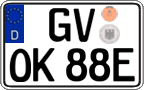 German license plate, Electric vehicles