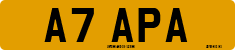 License plate of the United Kingdom, 1983 year system