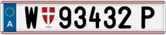 License plate of Austria, Regular plates