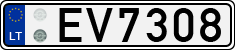 License plate of Lithuania, Electric vehicles