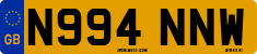 License plate of the United Kingdom, 1983 year system