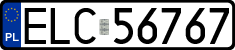 License plates of Poland, Regular car plates