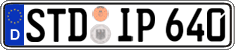 German license plate, Regular plates