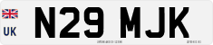 License plate of the United Kingdom, 1983 year system