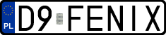 License plates of Poland, Vanity Plates