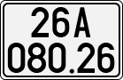 License plate of Vietnam, Cars