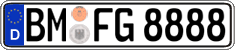 German license plate, Regular plates