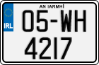 License plate of Ireland, Regular plates