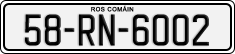 License plate of Ireland, Regular plates