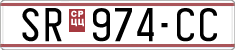 License plate of North Macedonia, Regular plates (1993)