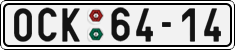 License plate of the Czech Republic, Cars (1960)
