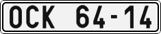 License plate of the Czech Republic, Cars (1960)