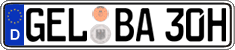 German license plate, Plates for oldtimers (type 