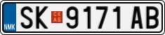 License plate of North Macedonia, Regular plates (2012)