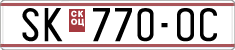 License plate of North Macedonia, Regular plates (1993)