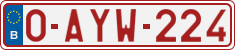 License plate of Belgium, Regular plates (2010)