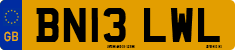License plate of the United Kingdom, 2001 year system