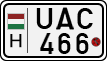 license plates of Hungary, Motorcycles (1990)