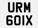 License plate of the United Kingdom, 1963 year system
