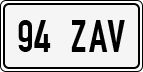 License plate of Estonia, Regular car plates (US-size)