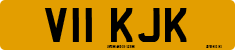 License plate of the United Kingdom, 1983 year system