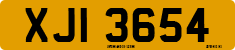 License plate of the United Kingdom, Northern Ireland (1966)
