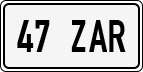 License plate of Estonia, Regular car plates (US-size)