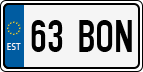License plate of Estonia, Regular car plates (US-size)