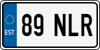 License plate of Estonia, Regular car plates (US-size)