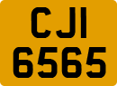 License plate of the United Kingdom, Northern Ireland (1966)