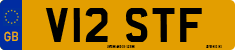 License plate of the United Kingdom, 1983 year system
