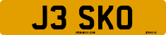 License plate of the United Kingdom, 1983 year system