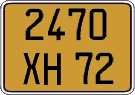 French license plate, FNI