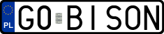 License plates of Poland, Vanity Plates