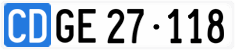 License plate of Switzerland, Diplomatic