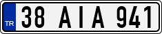 License plate of Turkey, Regular plates