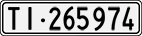 License plate of Switzerland, Cars